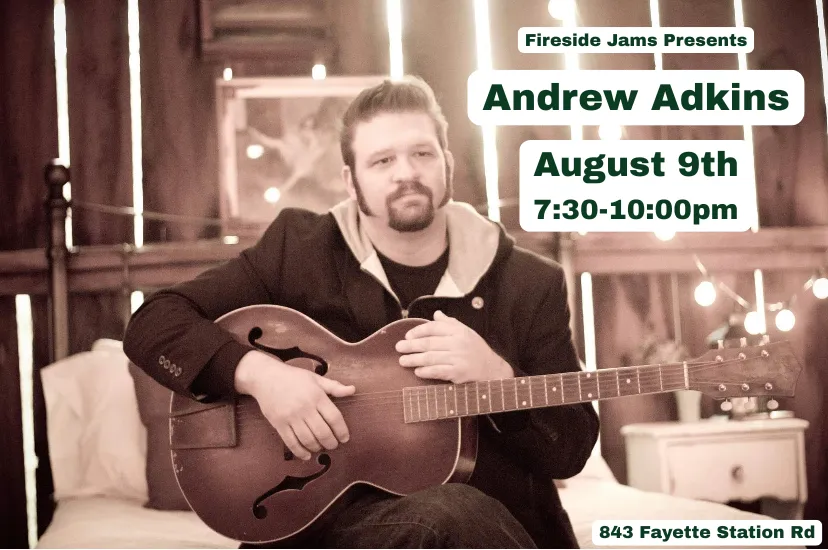 Event poster for Fireside Jam - Andrew Adkins