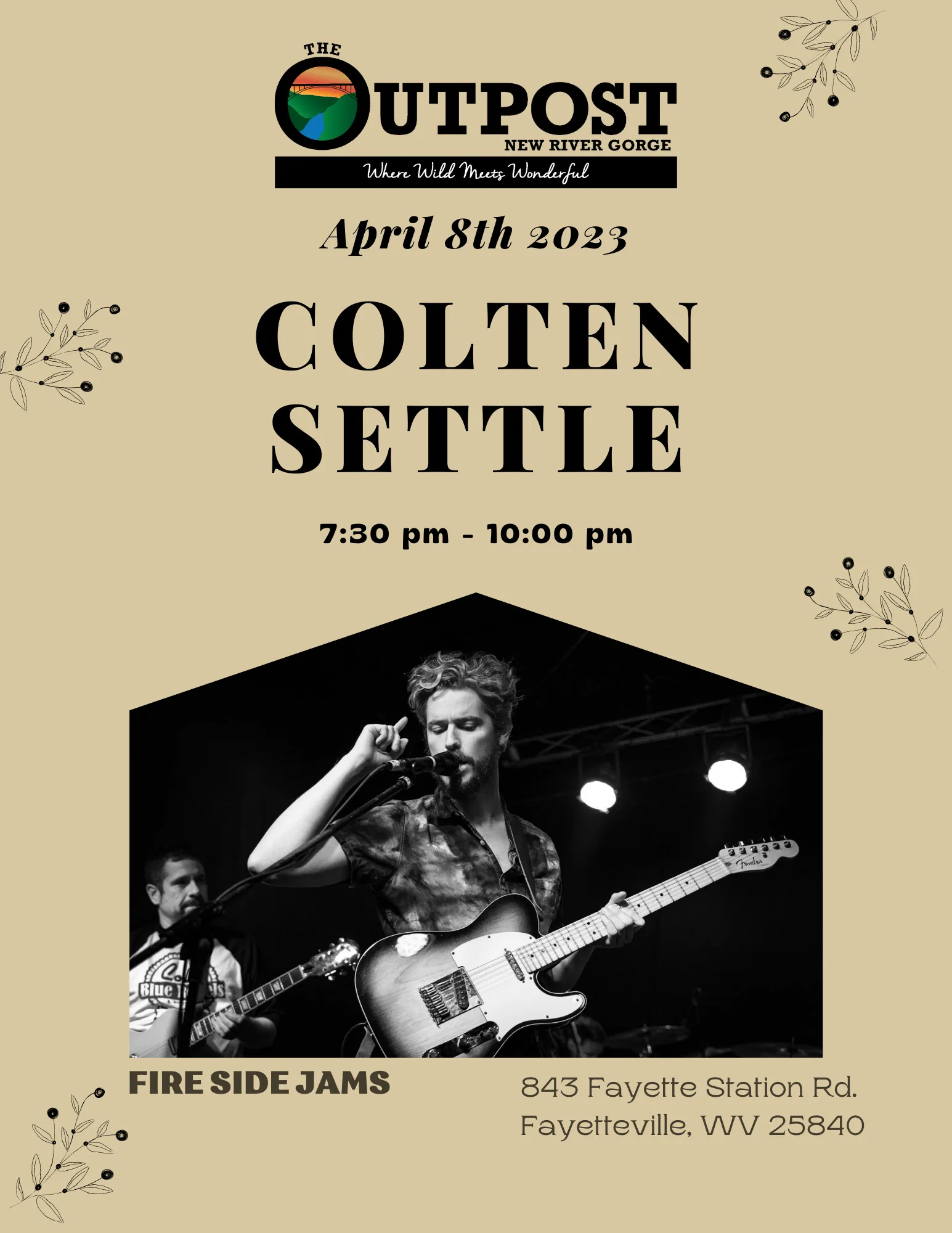 Event poster for Colten Settle