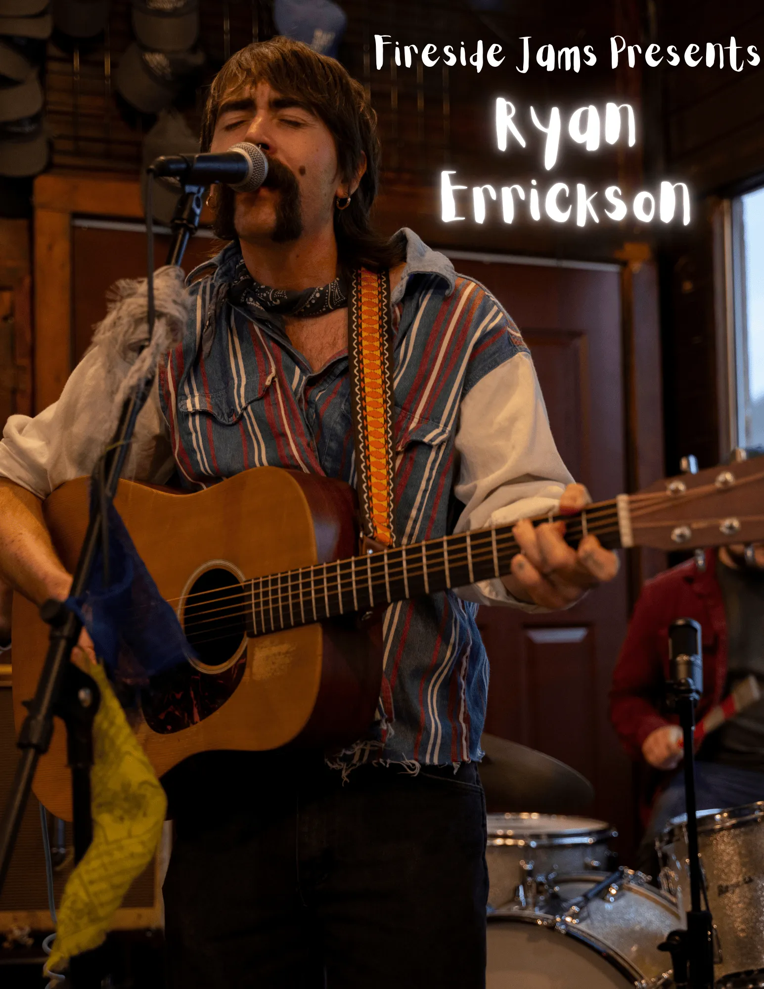 Event poster for Fireside Jam - Ryan Errickson