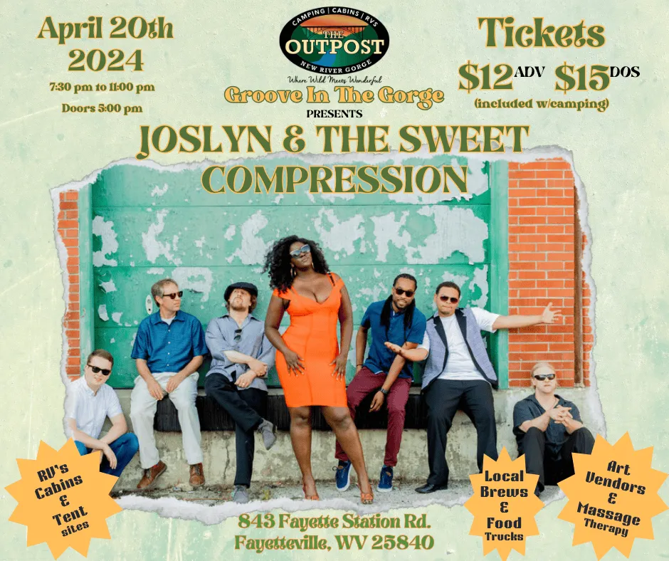 Event poster for Joslyn & The Sweet Compression