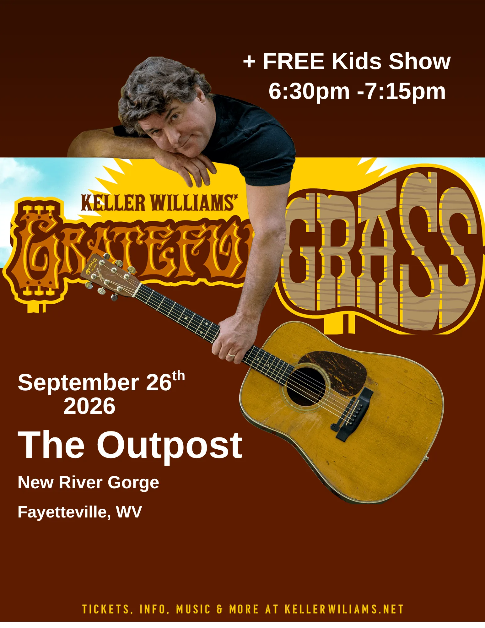 Poster for Keller Williams’ Grateful Grass