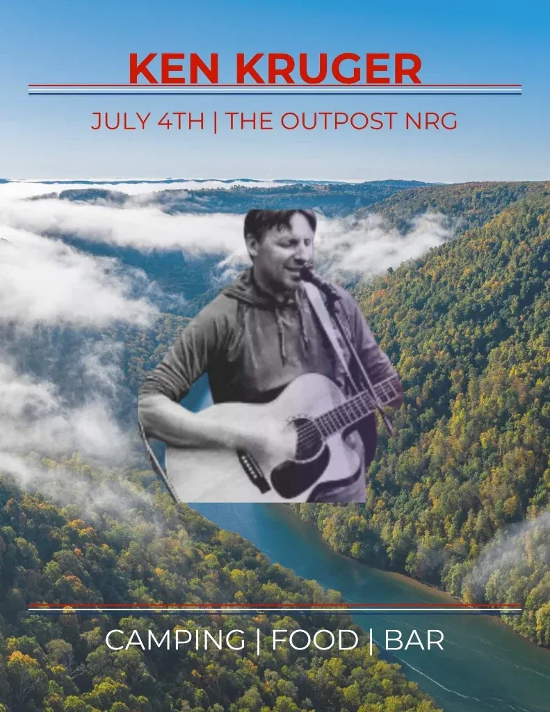 Event poster for Ken Kruger – Fireside Jam
