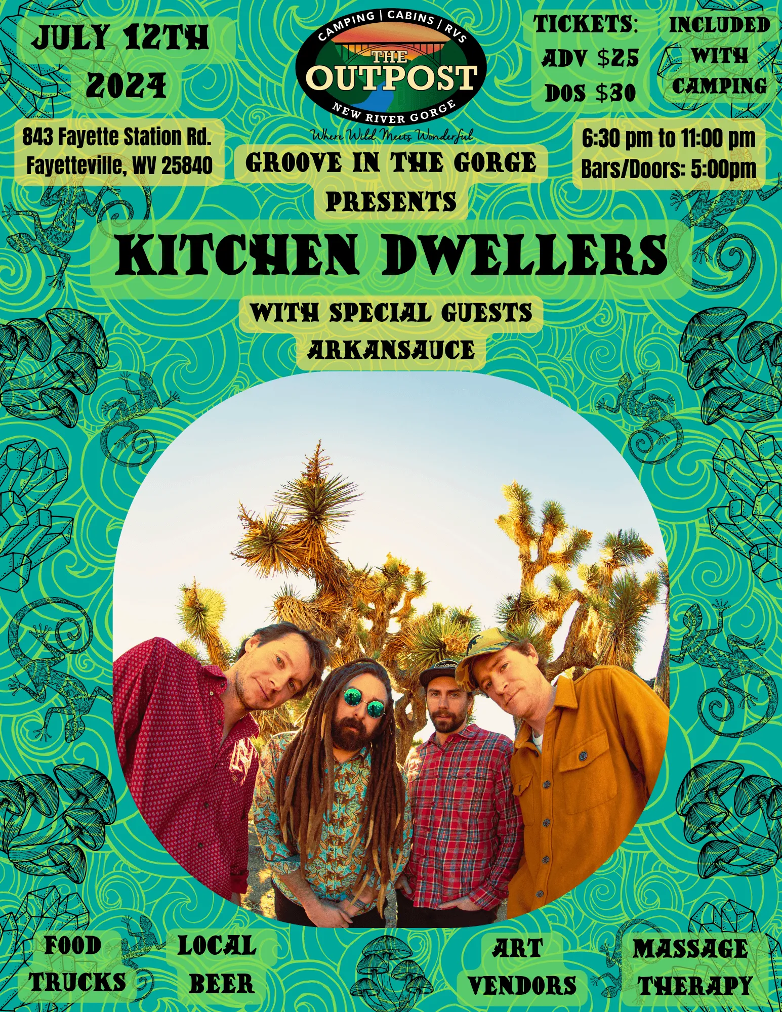Event poster for Kitchen Dwellers
