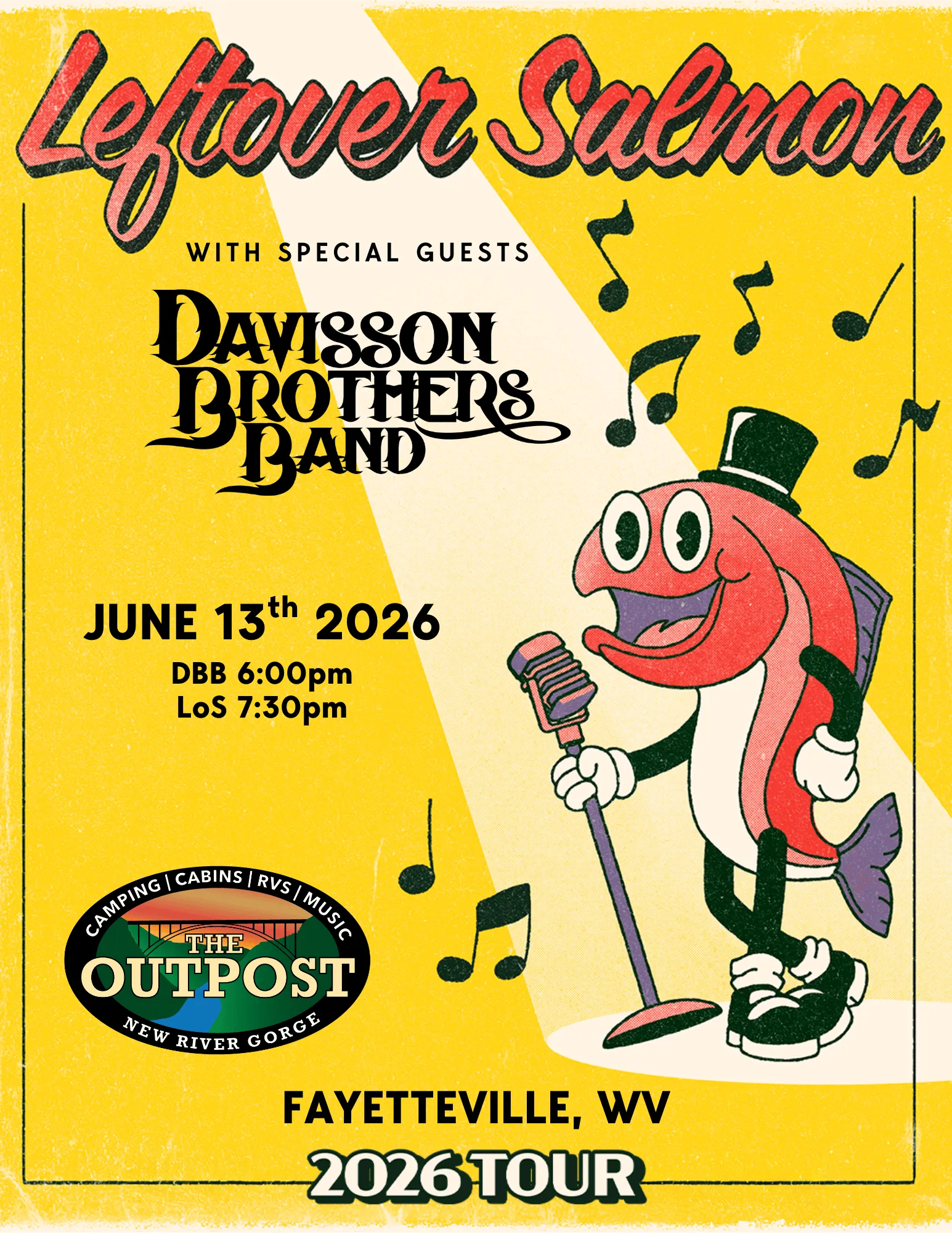 Event poster for Leftover Salmon