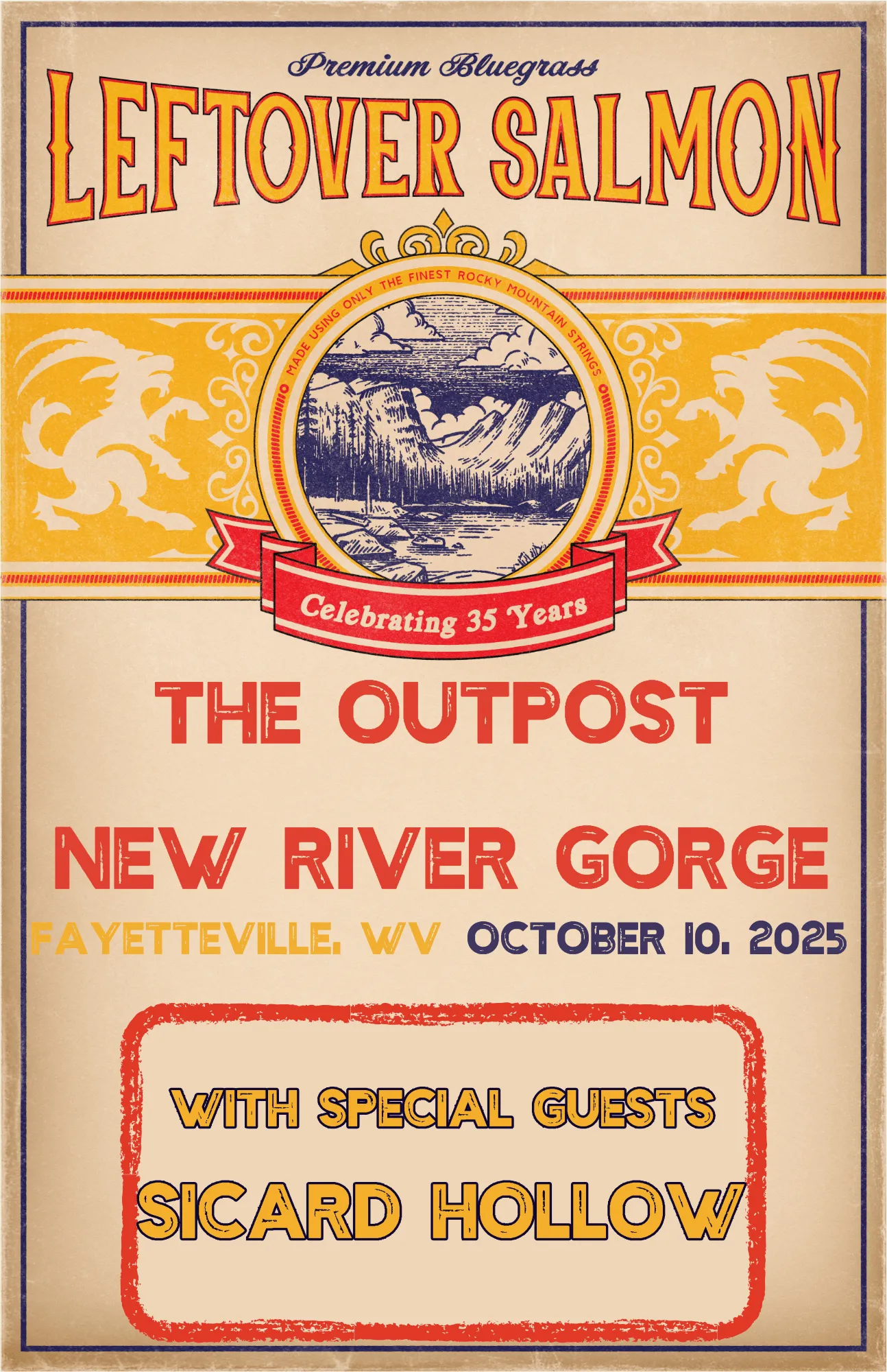 Event poster for Leftover Salmon