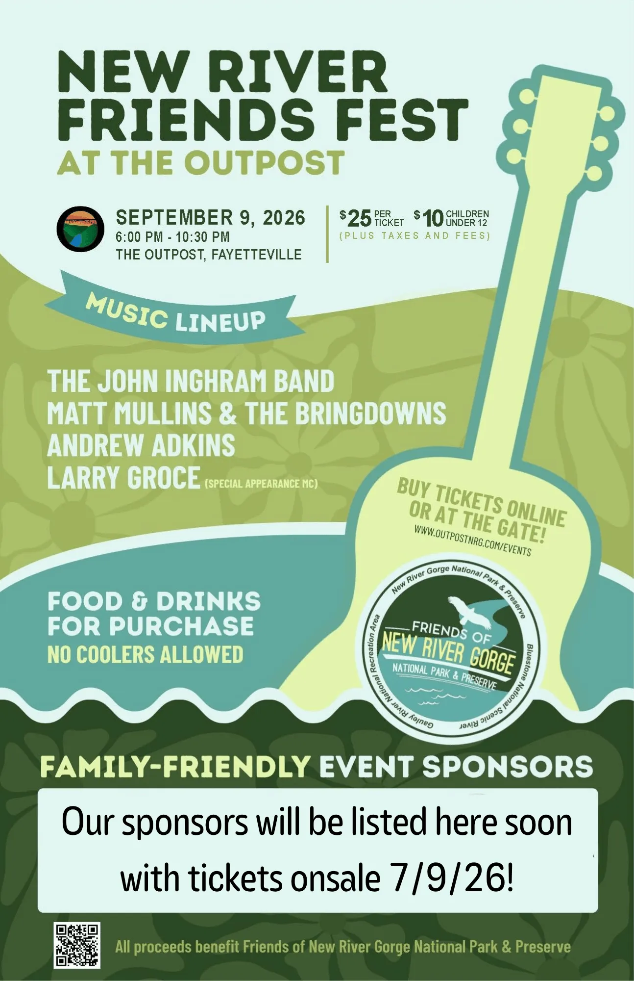 Poster for New River Friends Fest - FUNDRAISER