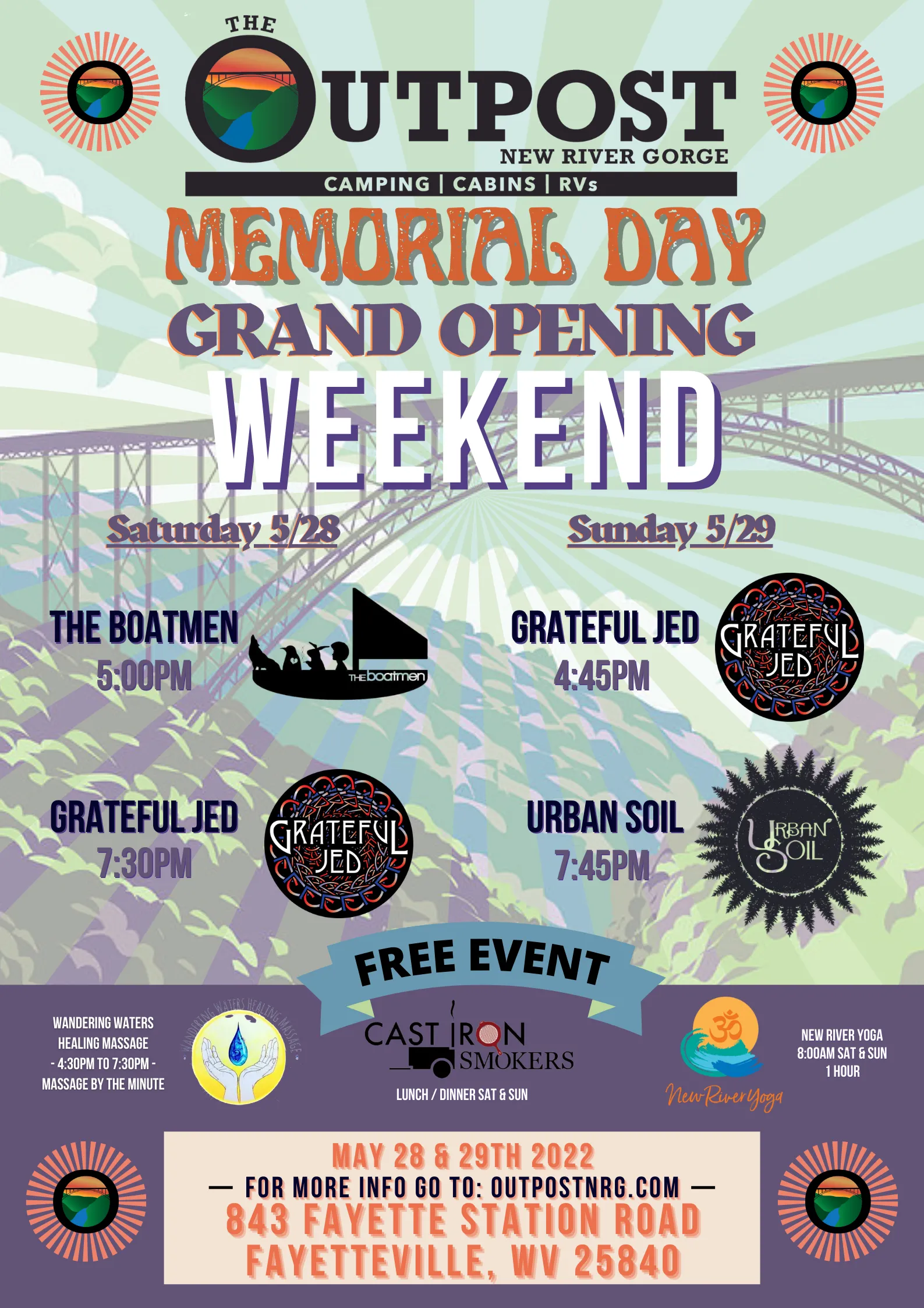 Event poster for Grand Opening