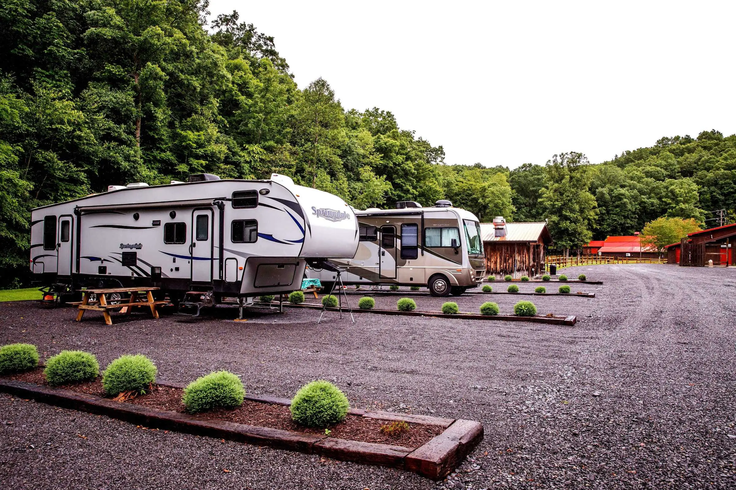 RV sites at The Outpost