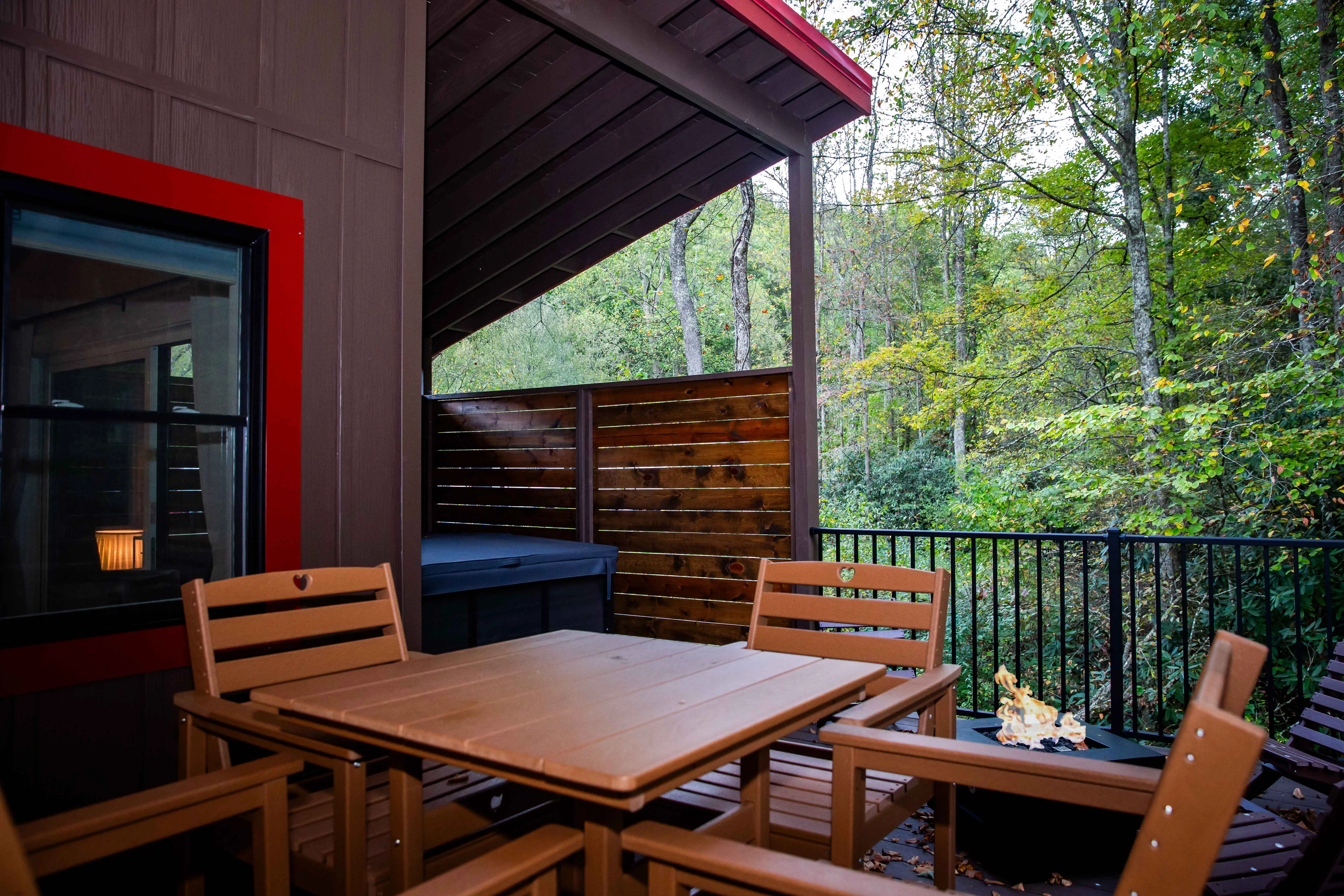 Abbey Road Deck – A Beetles Themed Creekside Cabin