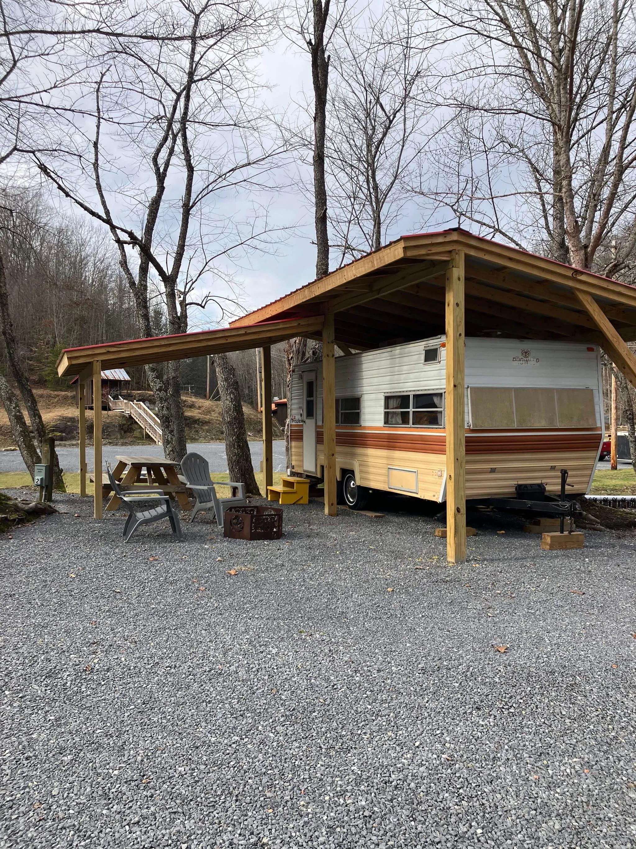 Begonia 1978 Prowler vintage camper exterior – Begonia Vintage Camper at The Outpost NRG