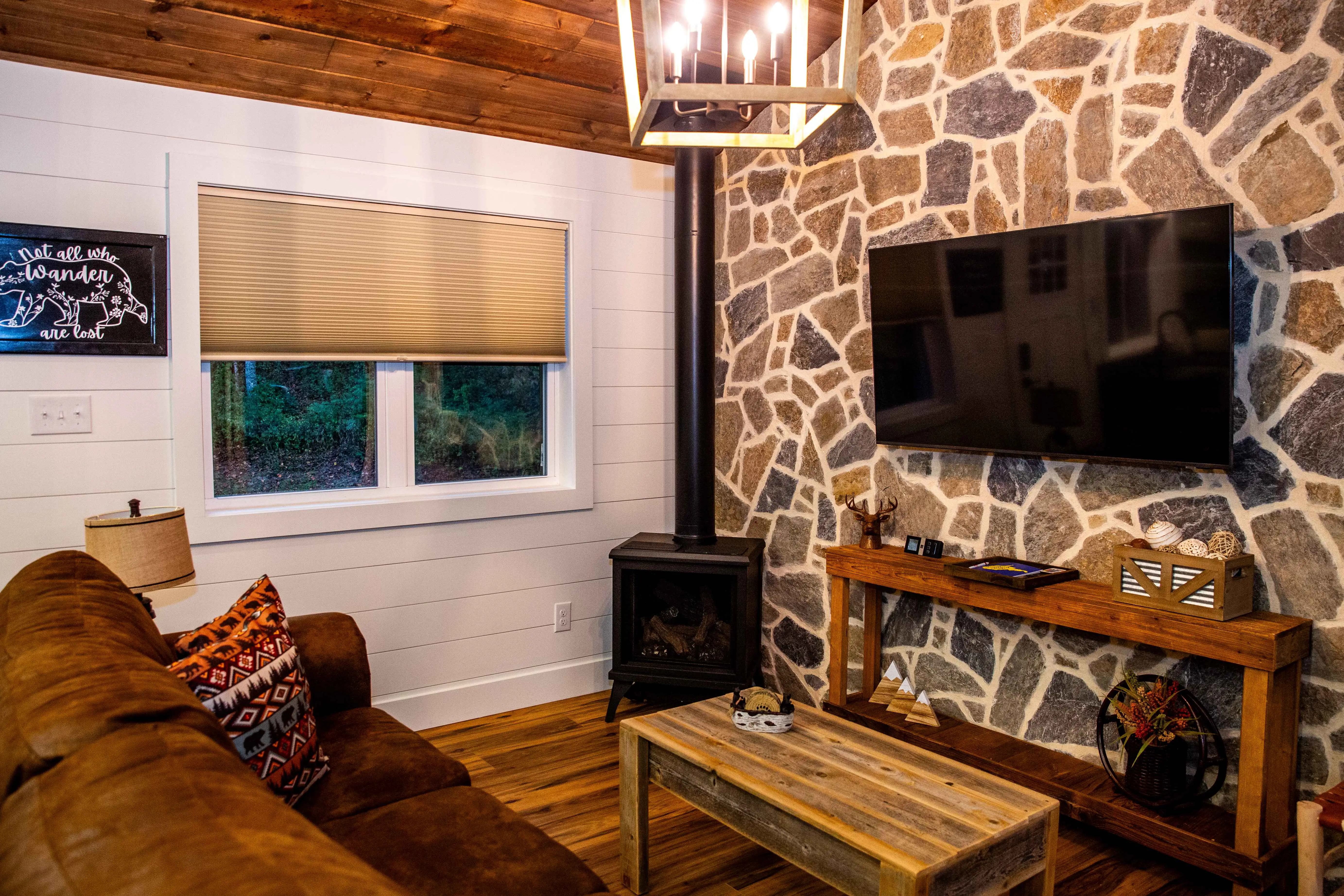 Take Me Home Living Room – A Mountain Retreat Creekside Cabin