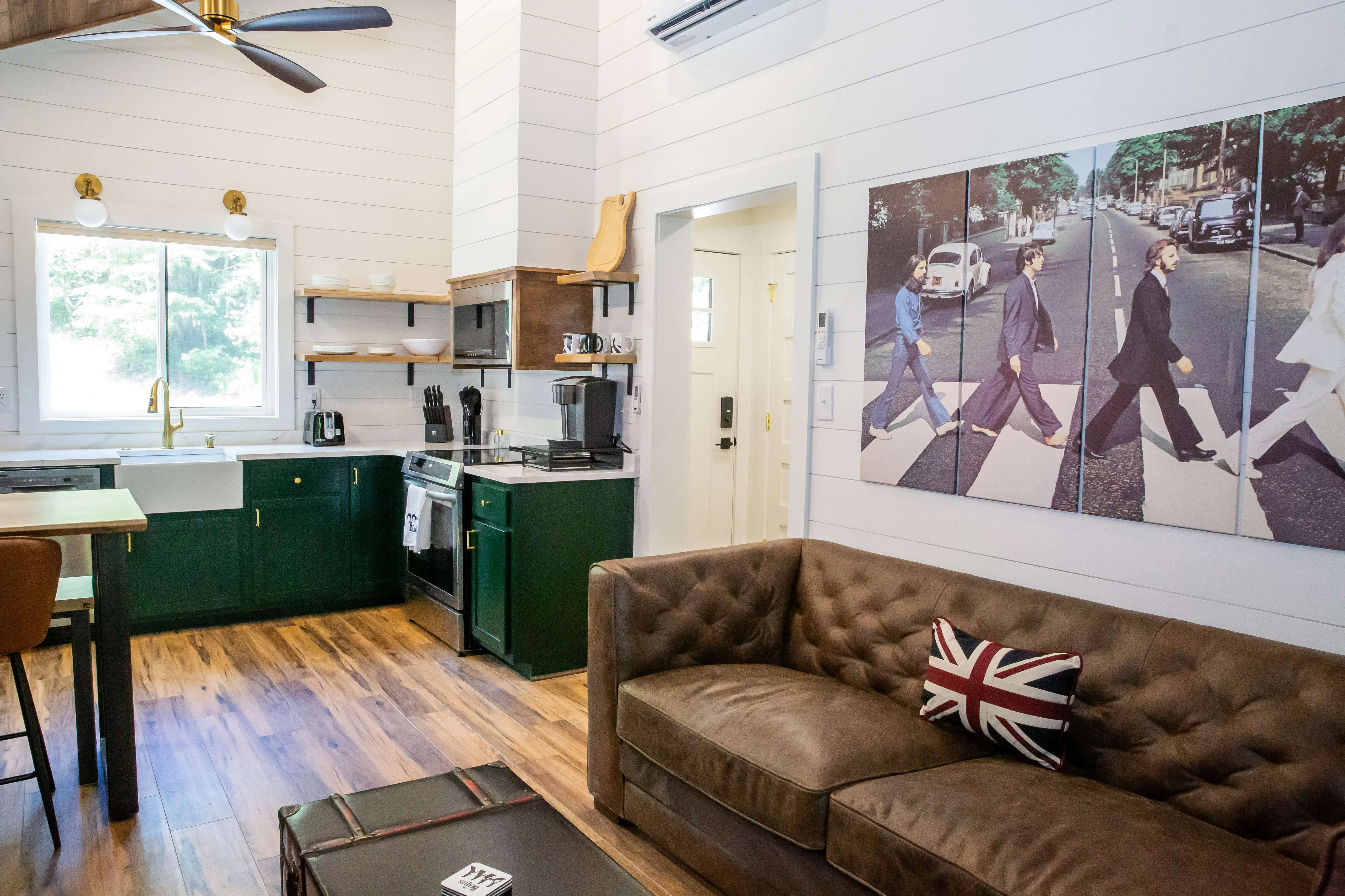 Abbey Road Living Room – A Beetles Themed Creekside Cabin