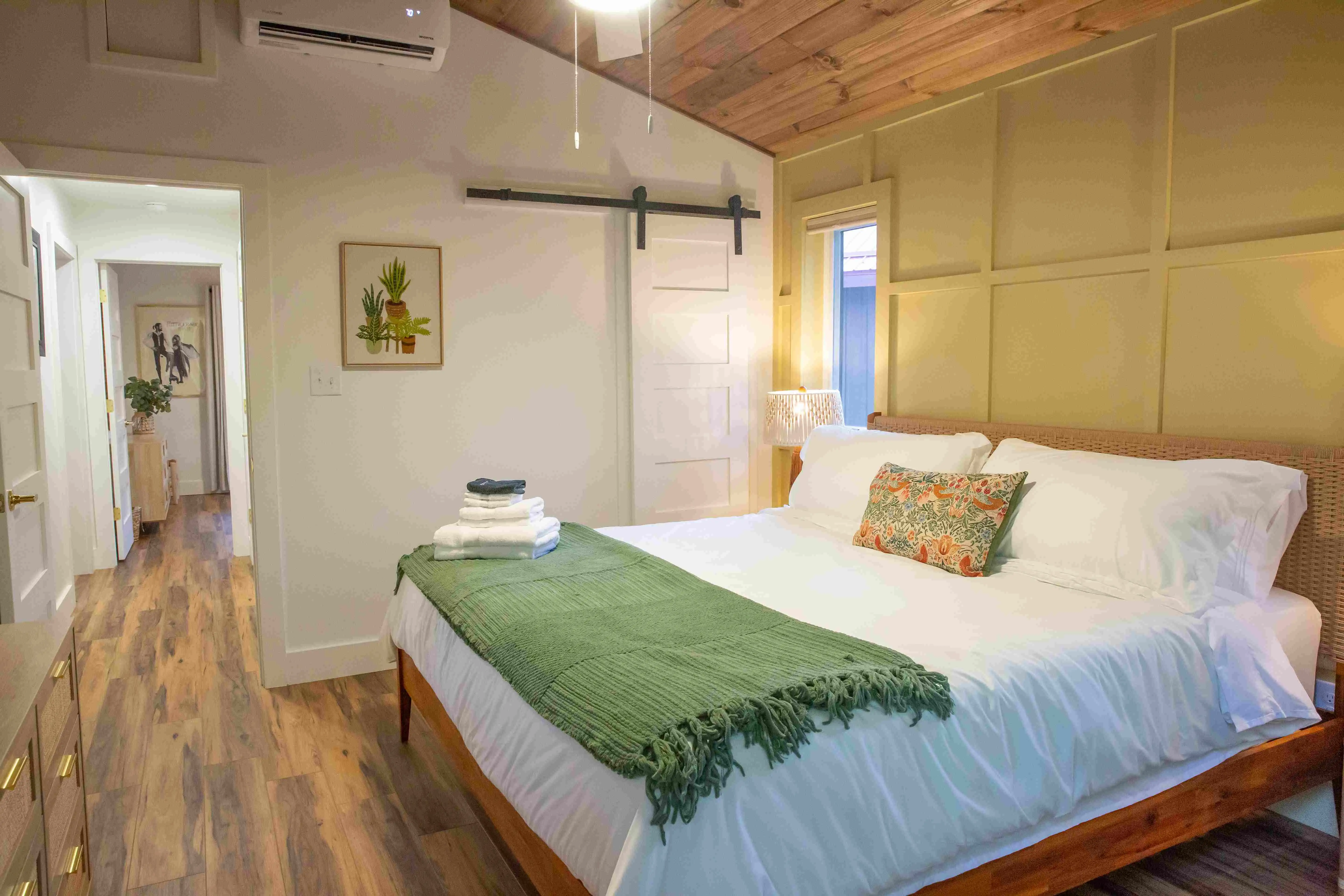Songbird Master Bedroom – A Fleetwood Mac Themed Creekside Cabin