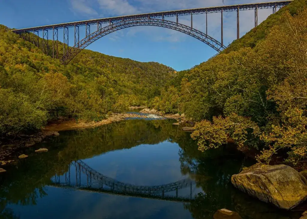 Legacy gallery image: Reflecting New River Gorge Bridge.c9rd2cgp