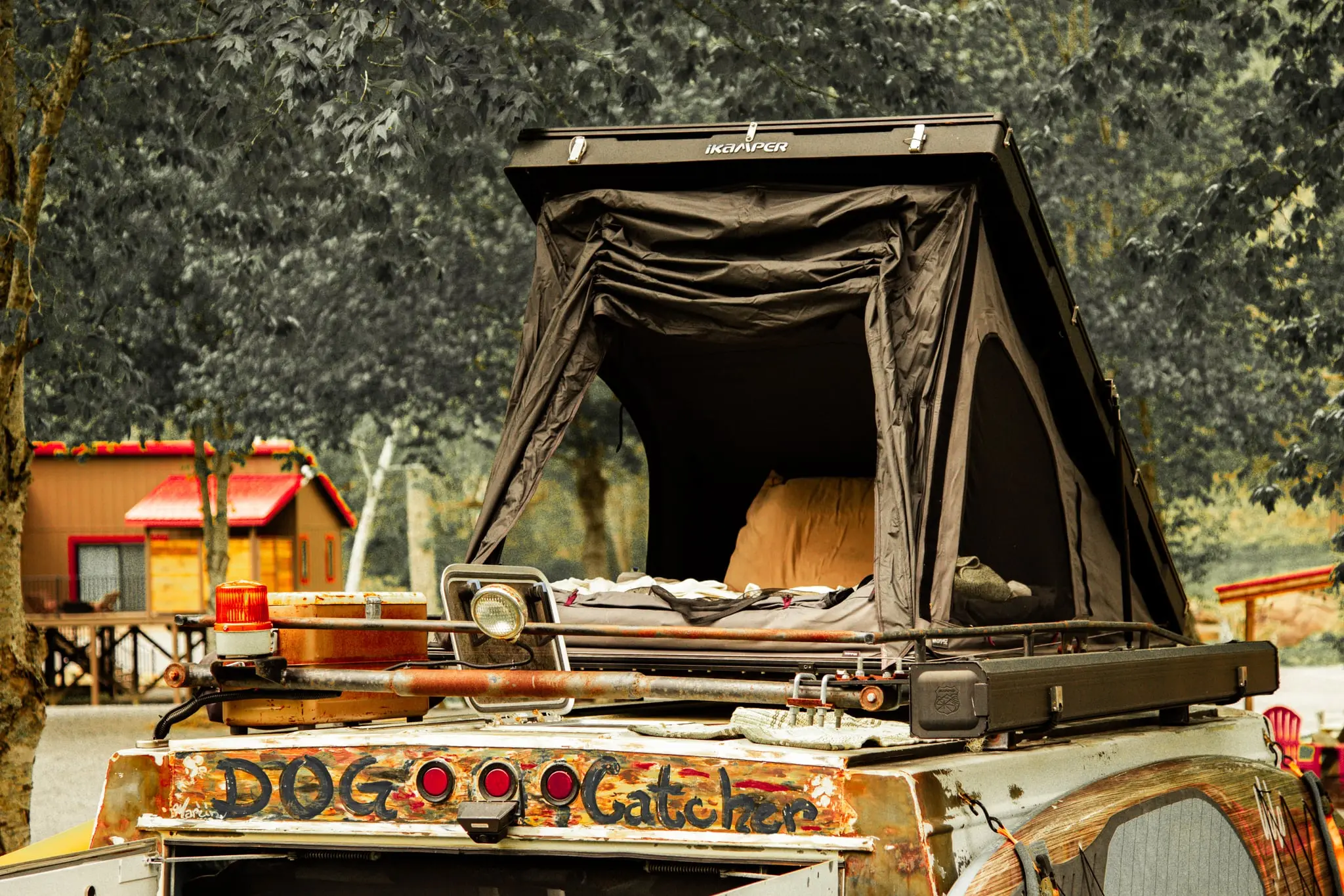 Car camping parking spot in the lot – Car Camping at The Outpost NRG