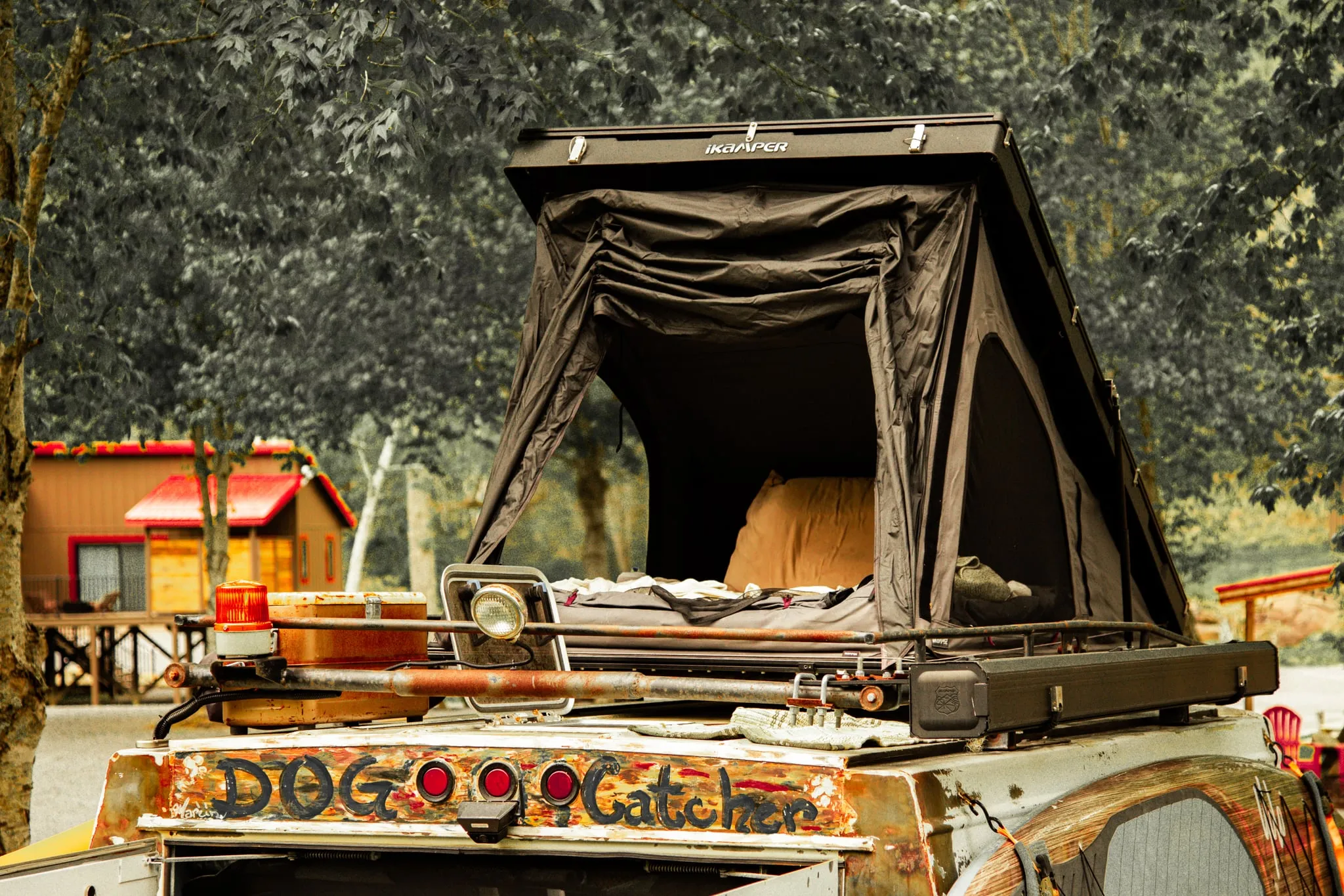Car camping parking spot at The Outpost NRG