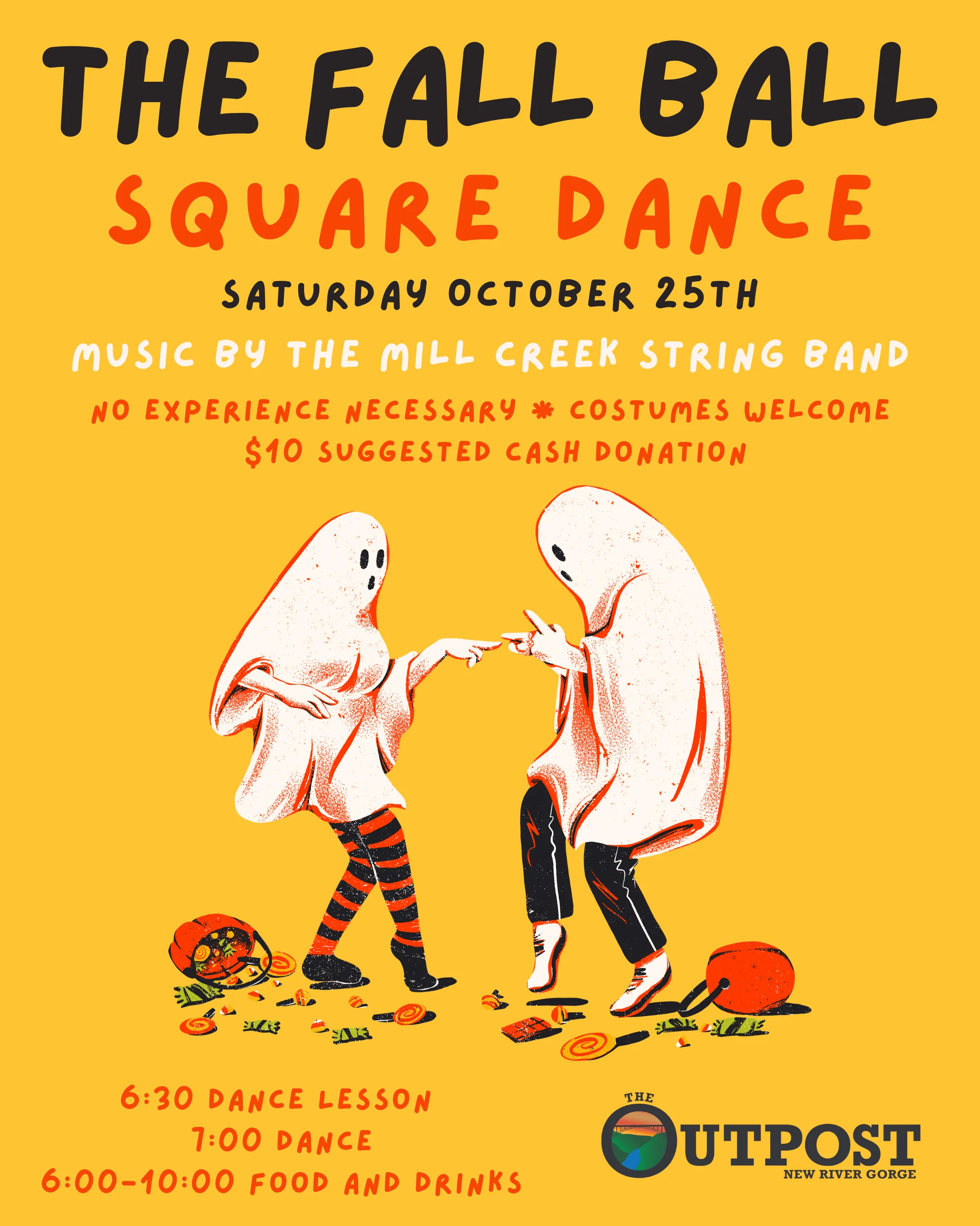 Event poster for The Fall Ball Square Dance