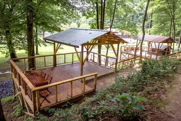 Tent camping platforms