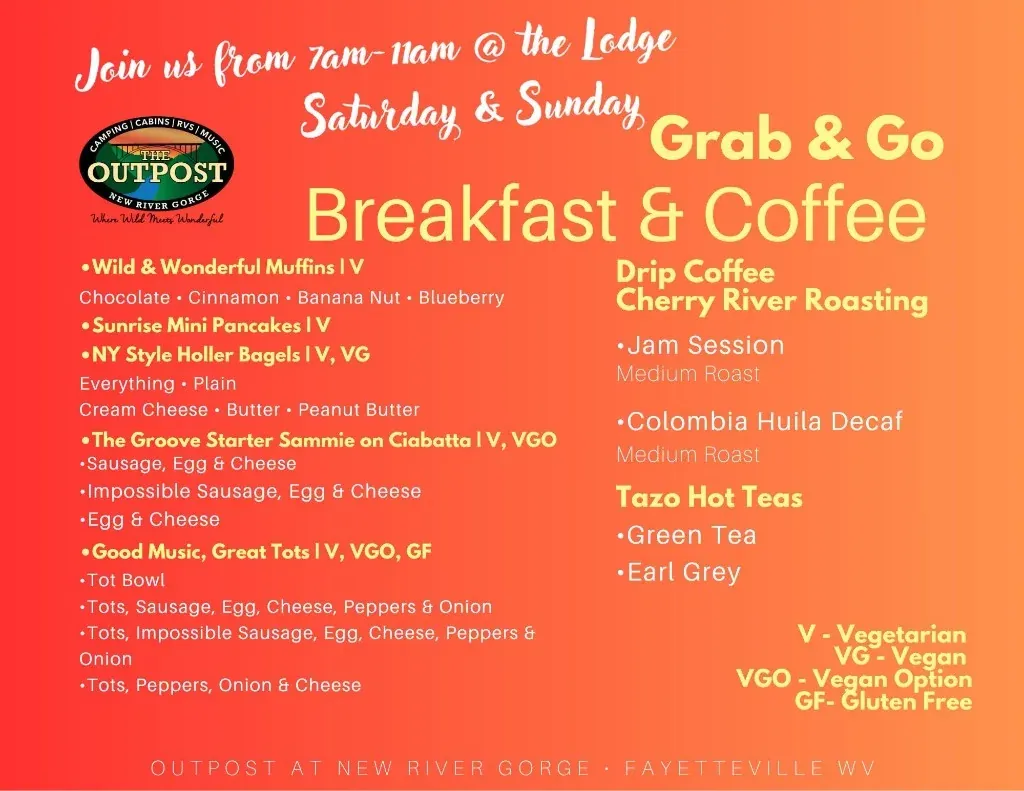 Grab & Go Breakfast Is Now Served at the Lodge