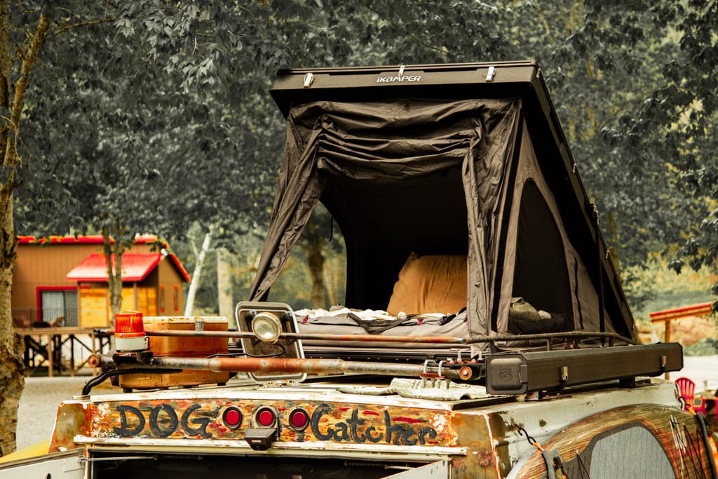 Car camping parking spot in the lot – Car Camping at The Outpost NRG