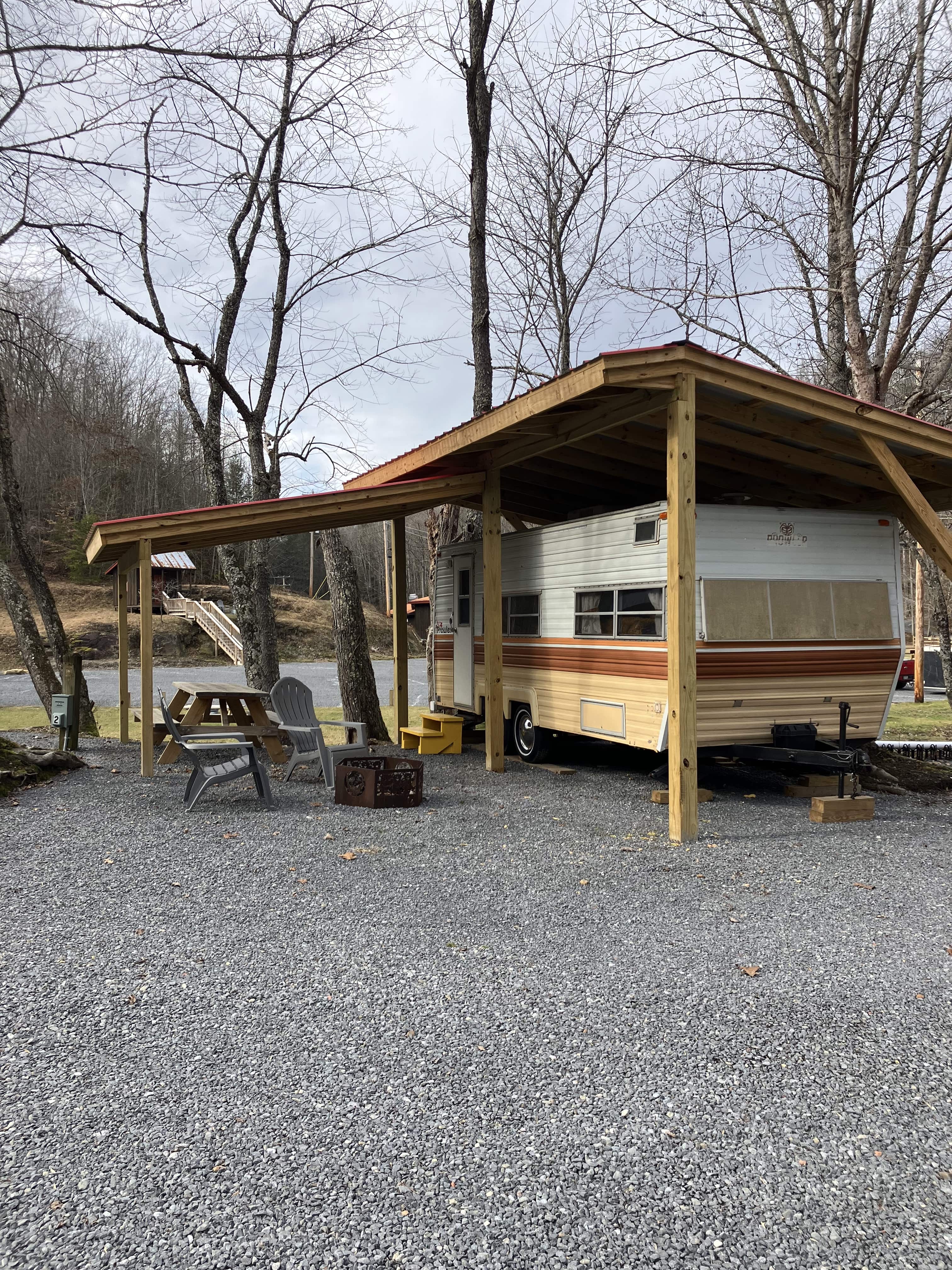 Begonia 1978 Prowler vintage camper exterior – Begonia Vintage Camper at The Outpost NRG
